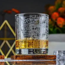 Load image into Gallery viewer, St Louis Map Etched Rocks Glass