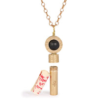 Load image into Gallery viewer, Matte Black Onyx Wish & Intention Necklace