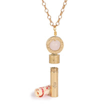 Load image into Gallery viewer, Matte Rose Quartz Intention Necklace