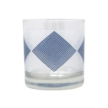 Load image into Gallery viewer, Hypnotic Blue Diamond Rocks Drinking Glass