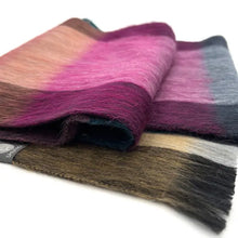 Load image into Gallery viewer, Alpaca Plaid Scarf - Rainbow