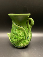 Load image into Gallery viewer, Vintage Swan Vase  Green
