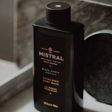 Load image into Gallery viewer, MISTRAL BLACK AMBER BODY WASH