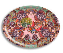 Load image into Gallery viewer, Paisley Floral Oval Tray