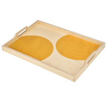 Load image into Gallery viewer, YELLOW DOT SERVING TRAY