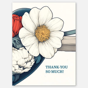 Flower Thank you Greeting Card