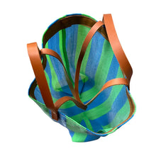 Load image into Gallery viewer, Green and Blue Standard Market Bag
