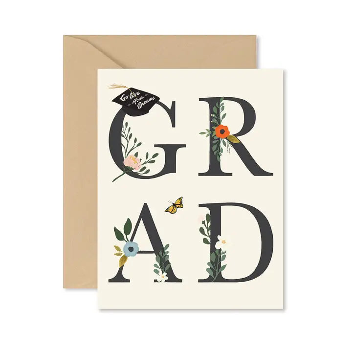 Grad Floral Greeting Card