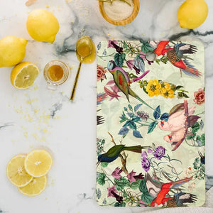 Floral and Birds Cutting Board  Rectangle