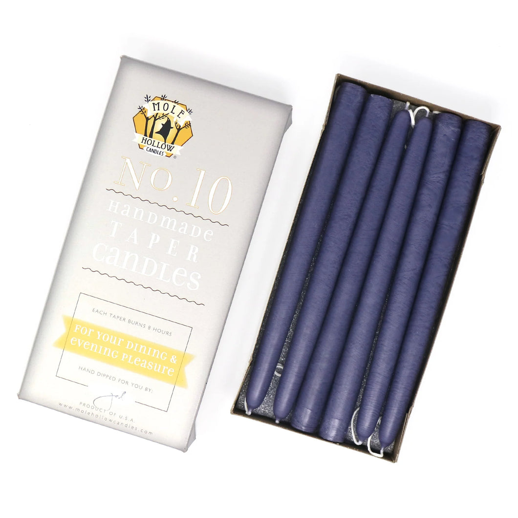 10 inch Taper Candle  Pair    Lavender