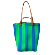 Load image into Gallery viewer, Green and Blue Standard Market Bag
