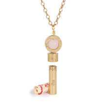 Load image into Gallery viewer, Matte Rose Quartz Intention Necklace

