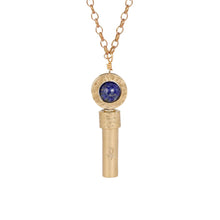Load image into Gallery viewer, Polished Lapis Lazuli Intention Necklace
