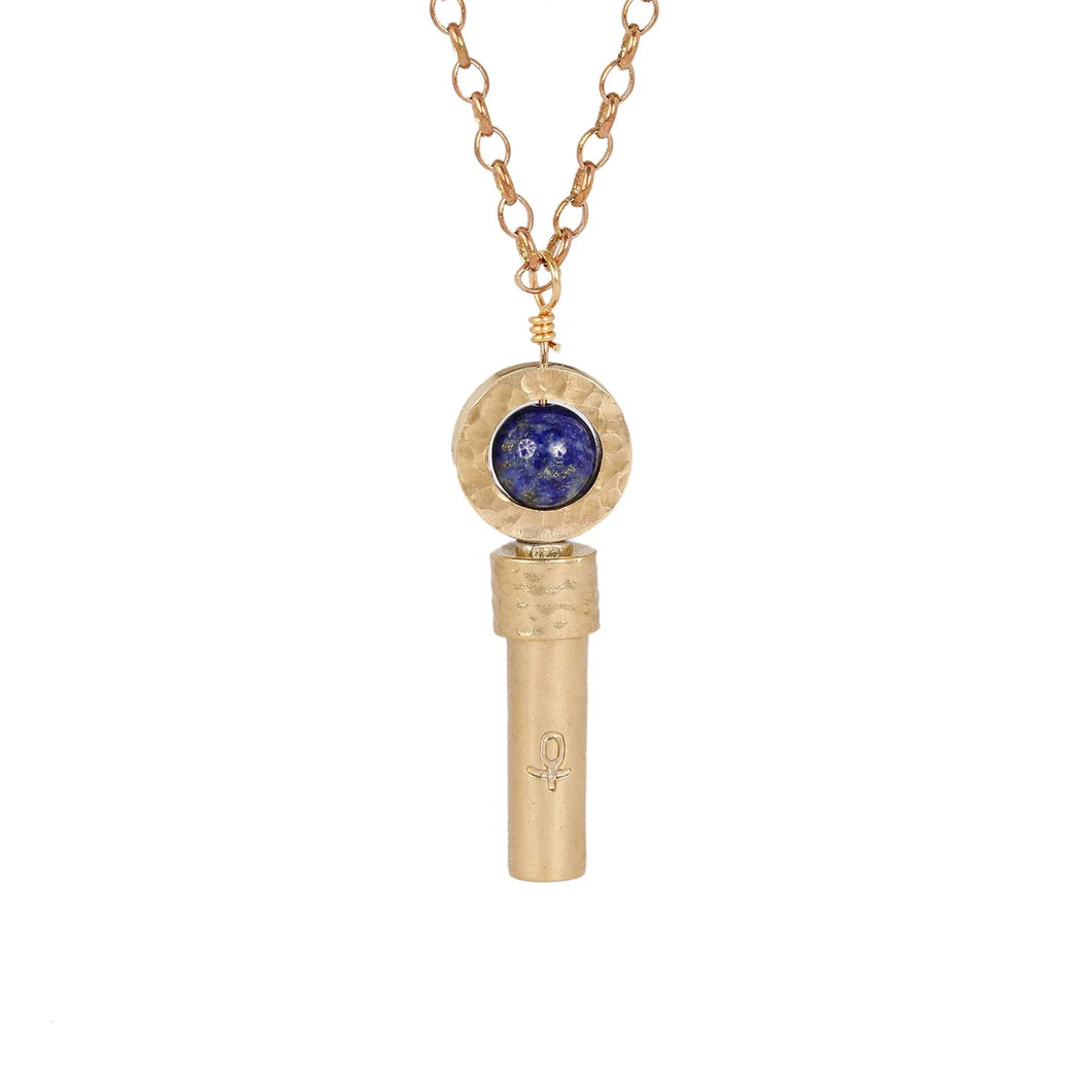 Polished Lapis Lazuli Intention Necklace