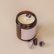 Load image into Gallery viewer, Amber Crystal Candle - Amethyst
