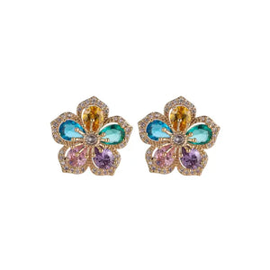 Blume Crystal Earrings