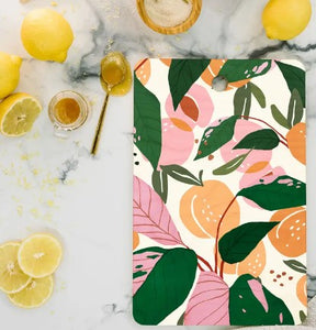 Oranges and Peach Garden Cutting Board