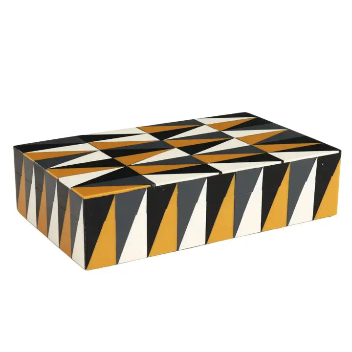Resin Inlay Box  SM Tobacco Grey Black