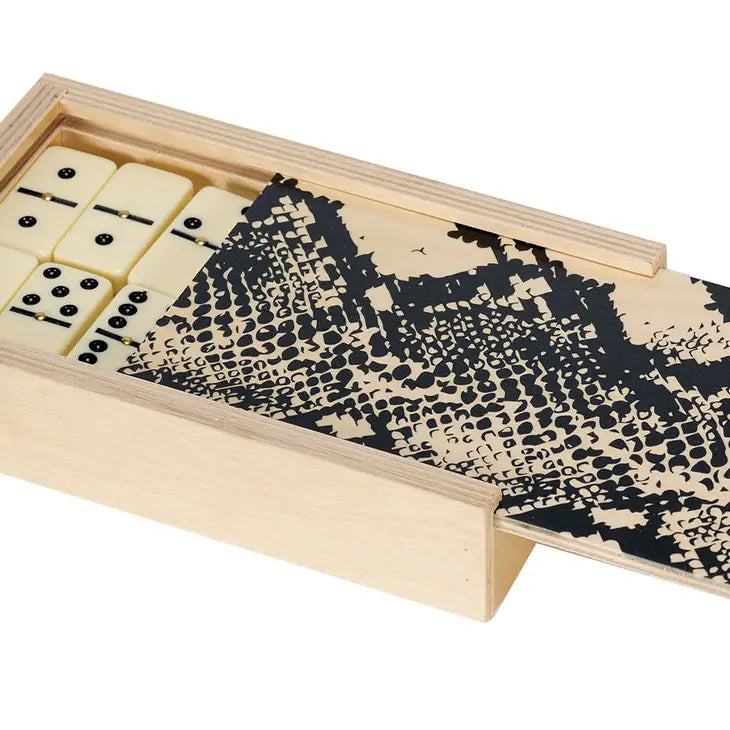 Snake Skin Black Domino Set