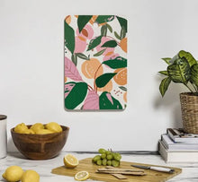 Load image into Gallery viewer, Oranges and Peach Garden Cutting Board
