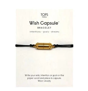 Wish Capsule Bracelet Black & Gold