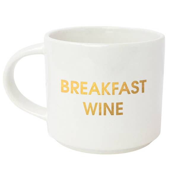 Breakfast Wine Large Stackable Mug