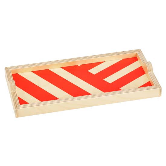 Red Stripe Mini Tray