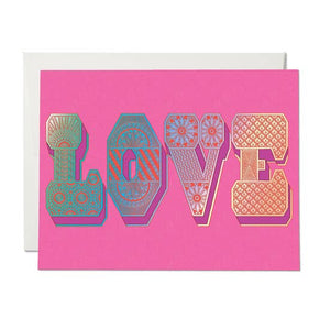 LOVE Typography Card