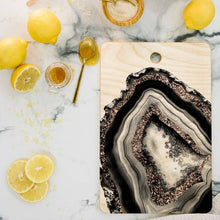 Load image into Gallery viewer, Agate Rose Gold Cutting Board
