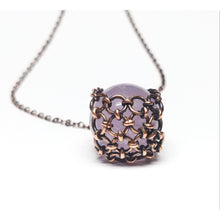 Load image into Gallery viewer, Amethyst Sphere Chainmail Pendant
