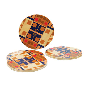 Alexander Olive Round Coaster Set