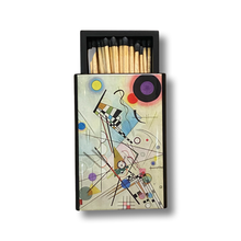 Load image into Gallery viewer, Kandinsky Abstract Wooden Matchbox
