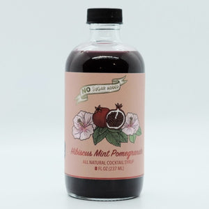 HIBISCUS MINT POMEGRANATE SYRUP – NO SUGAR ADDED