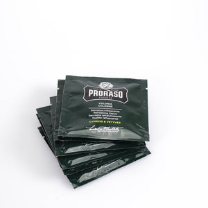 PRORASO REFRESHING COLOGNE TOWELETTES: CYPRESS & VETYVER