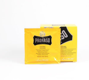 PRORASO REFRESHING COLOGNE TOWELETTES: WOOD & SPICE