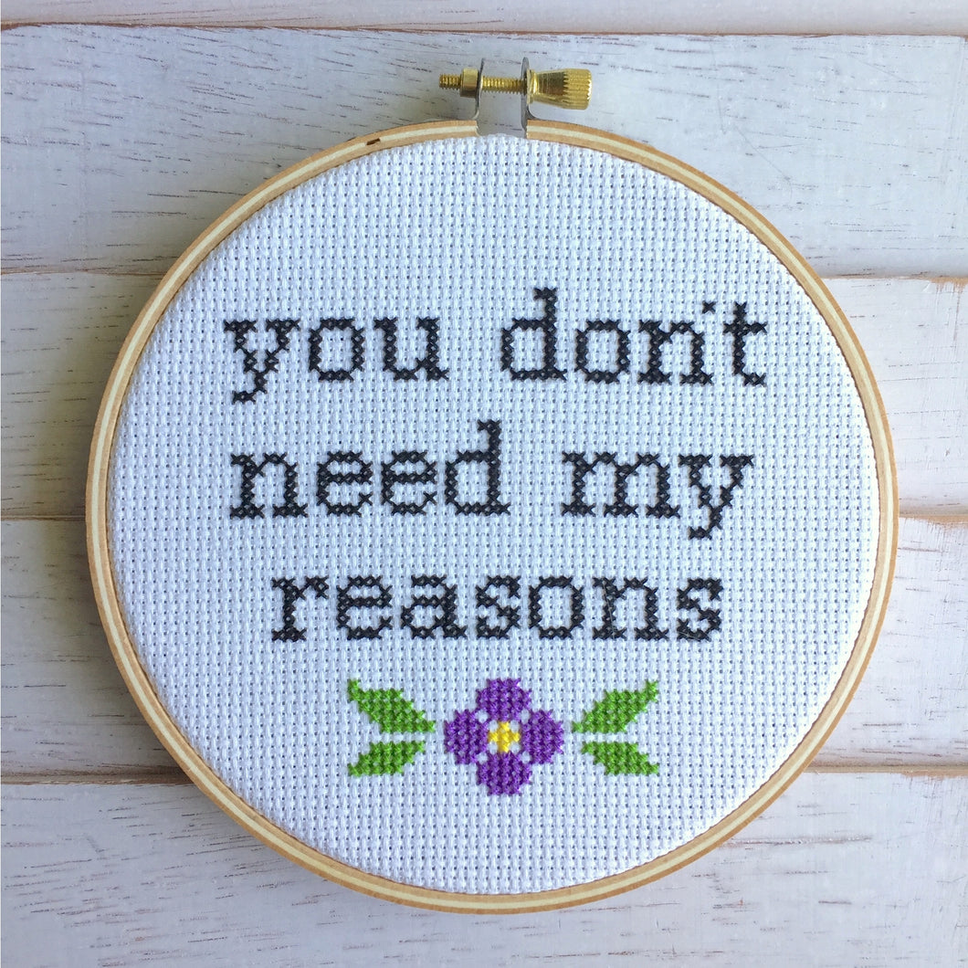Don’t Need Reasons Stitch Kit