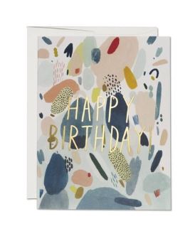 Abstract Art Print Birthday Card
