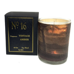 No. 16 Vintage Amber Candle