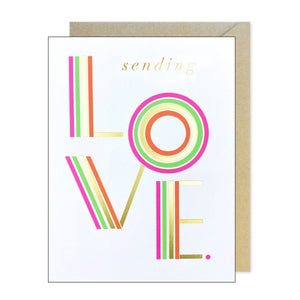 Sending Love Rainbow Greeting Card