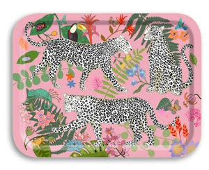 Leopard Pink Birch Tray