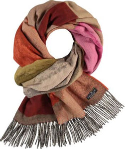 Brushstroke Hearts Oversized  Scarf