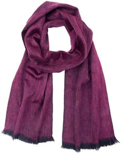 Brushed Alpaca Scarf  Ruby